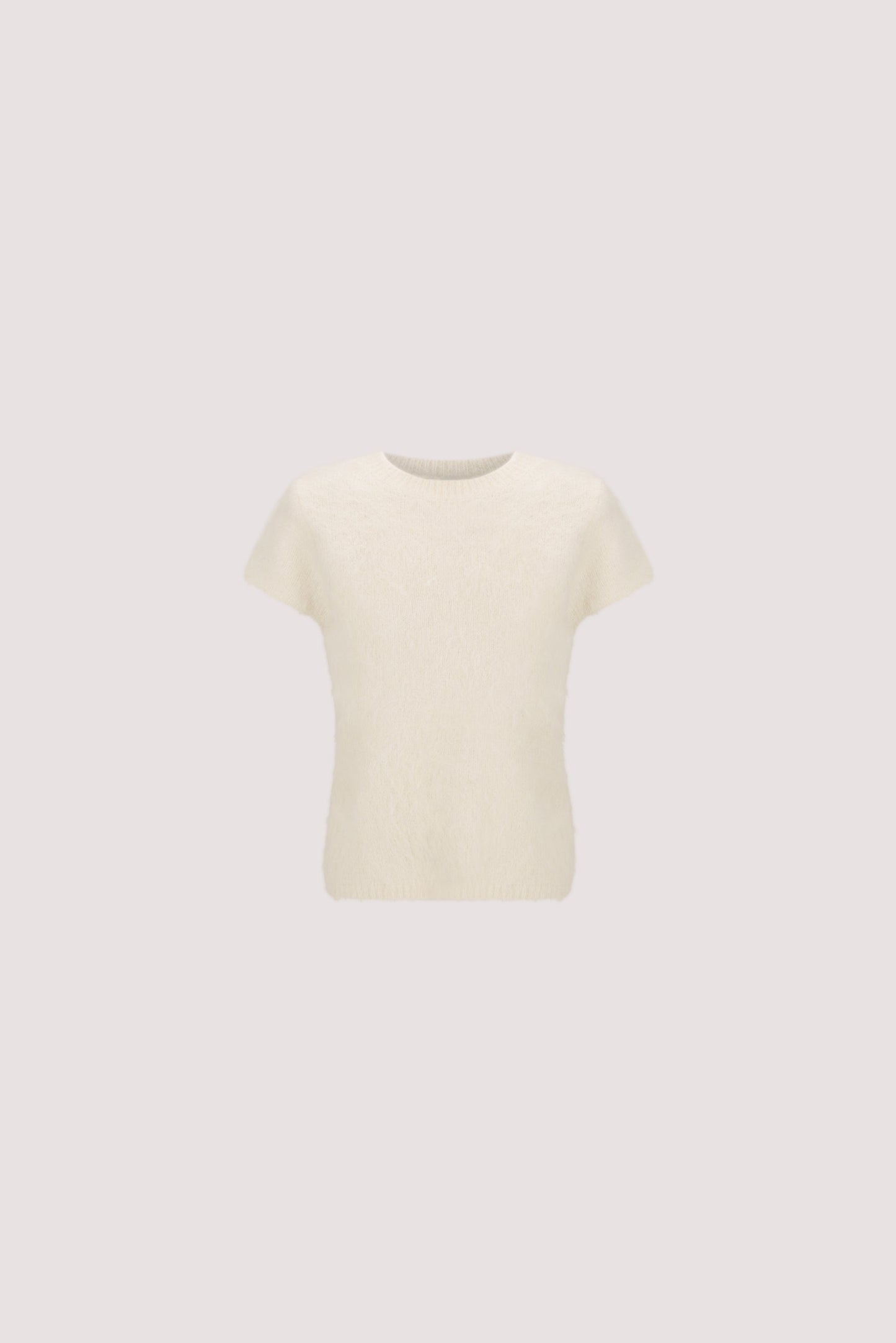 SALMA IVORY CAP SLEEVE KNIT TOP