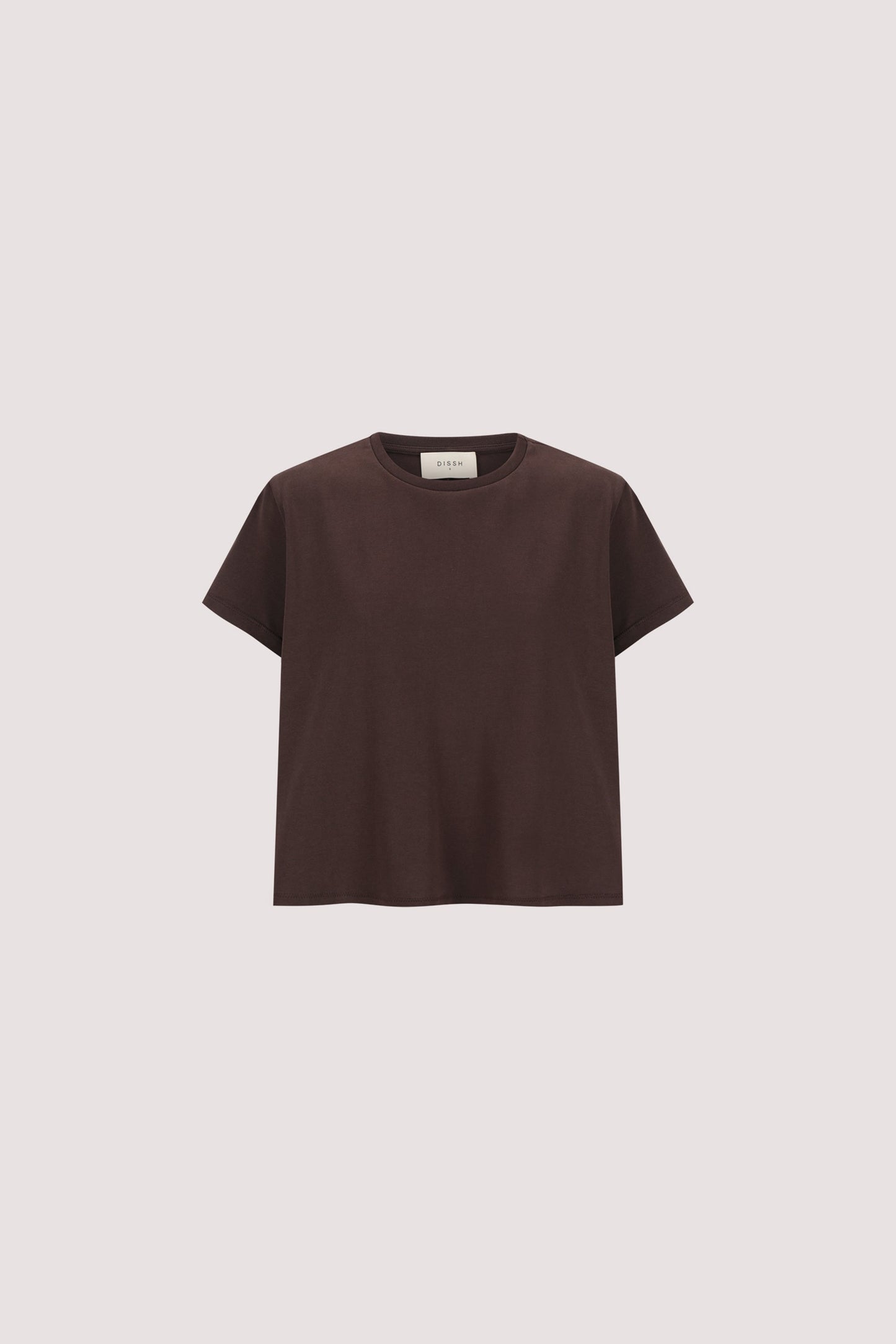 TATUM BITTER CHOC SHORT SLEEVE COTTON TEE