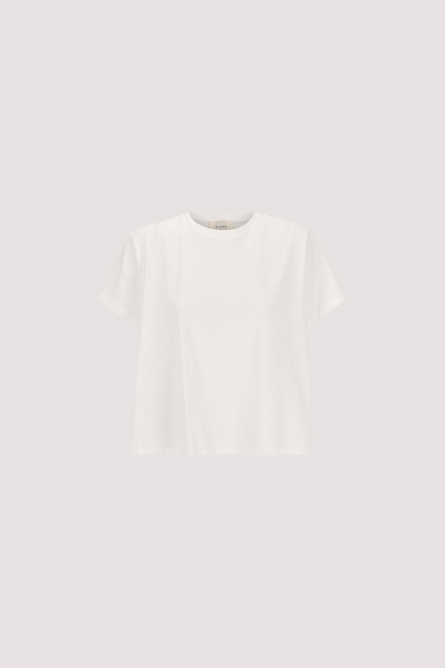 TATUM WHITE SHORT COTTON SLEEVE TEE