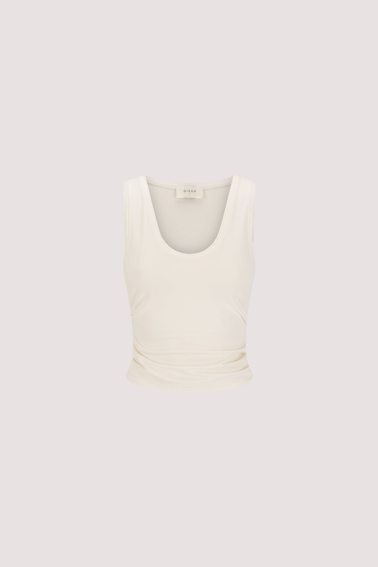 JULIE OFF WHITE MODAL BLEND SLEEVELESS TANK TOP
