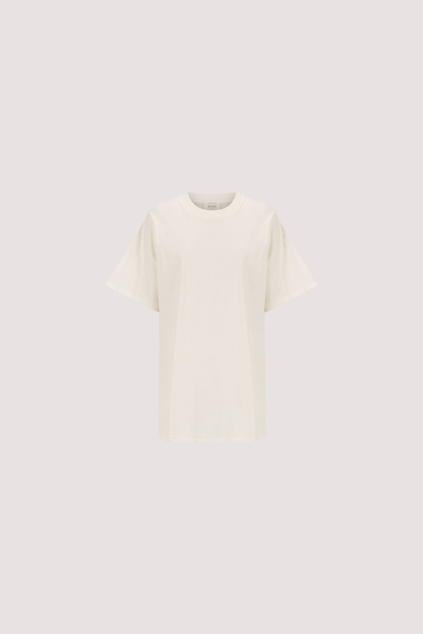 SLOANE CREAM COTTON LONGLINE TEE