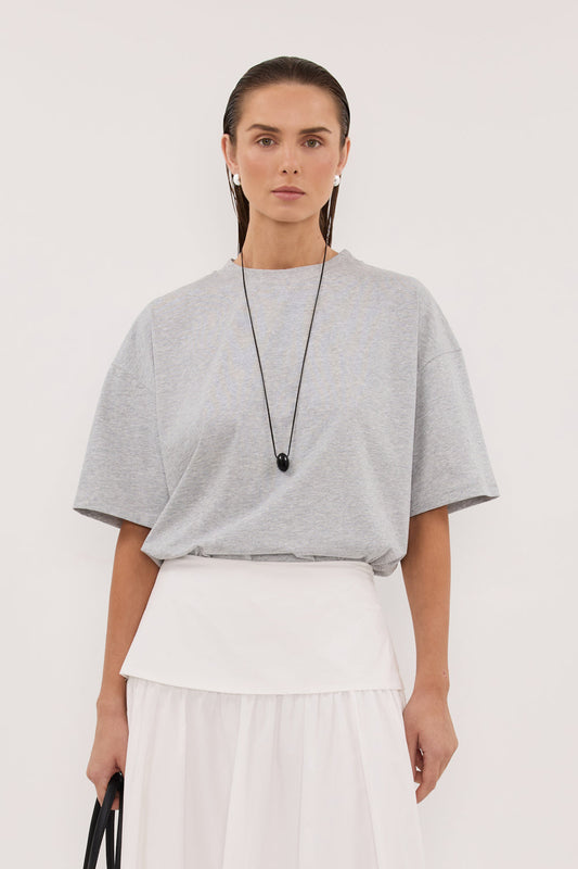 TYRA SILVER MARLE BOYFRIEND TEE