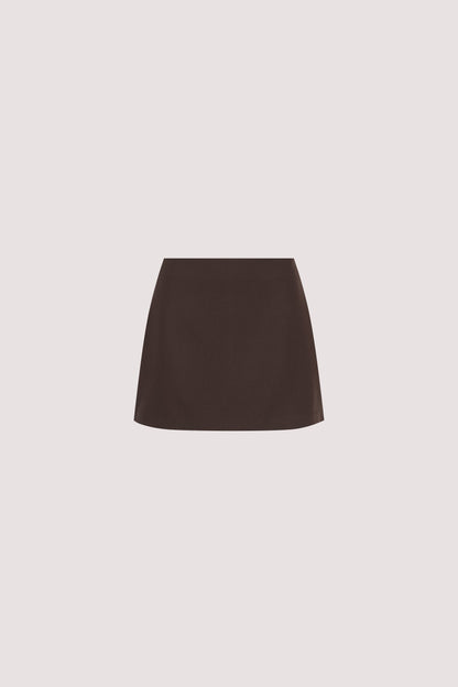 SOHO BITTER CHOC TAILORED SKORT