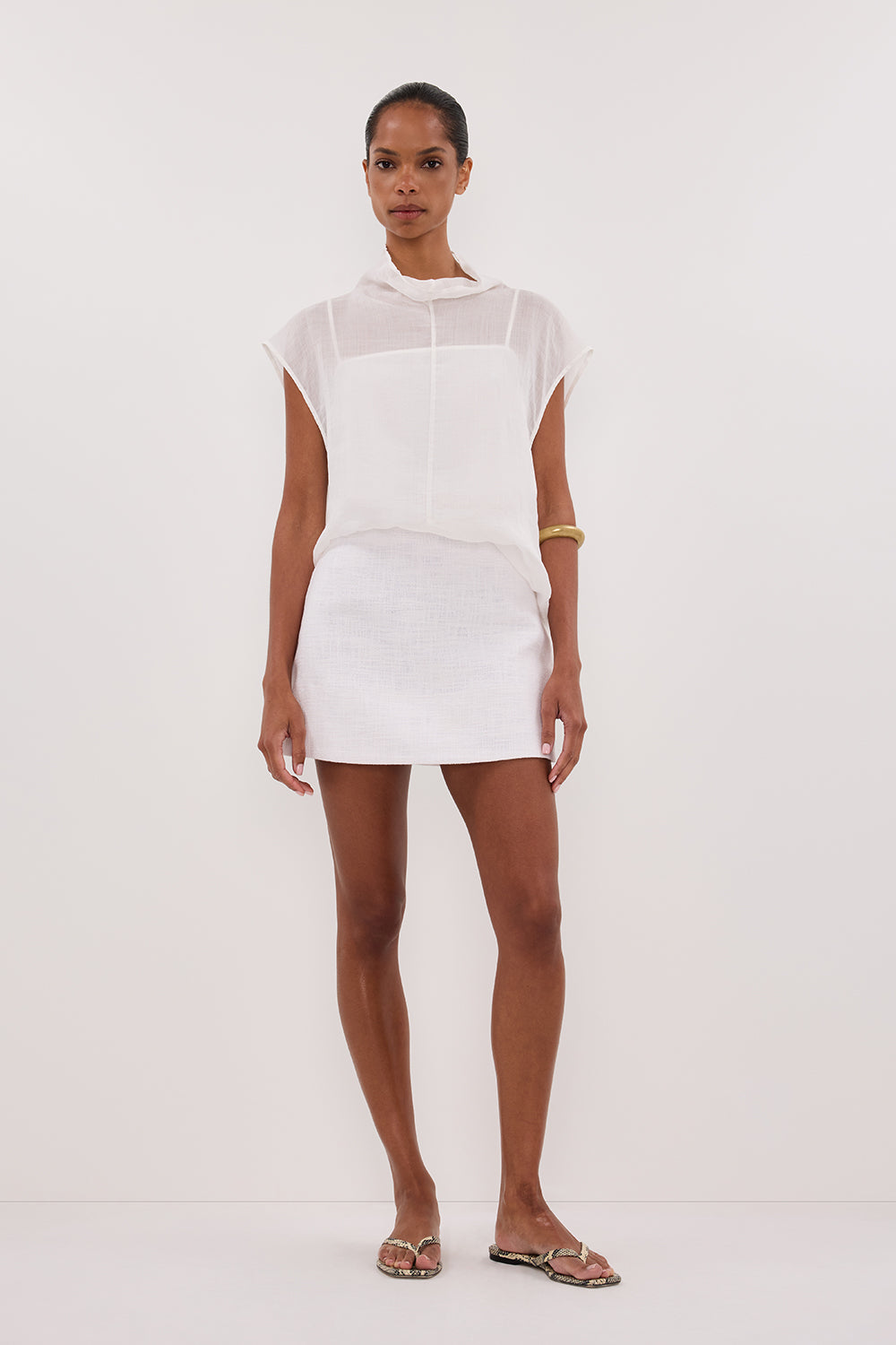 NIEVE WHITE MINI SKORT