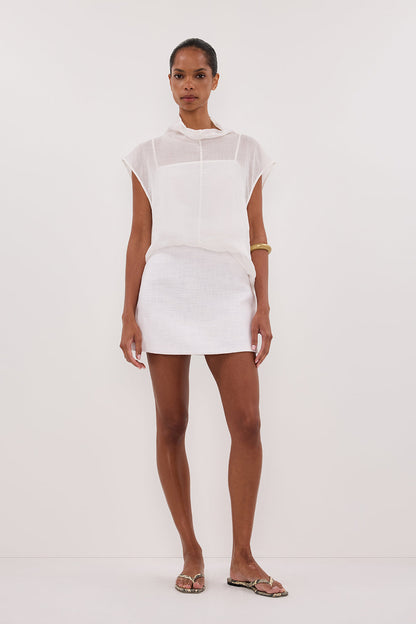 NIEVE WHITE MINI SKORT