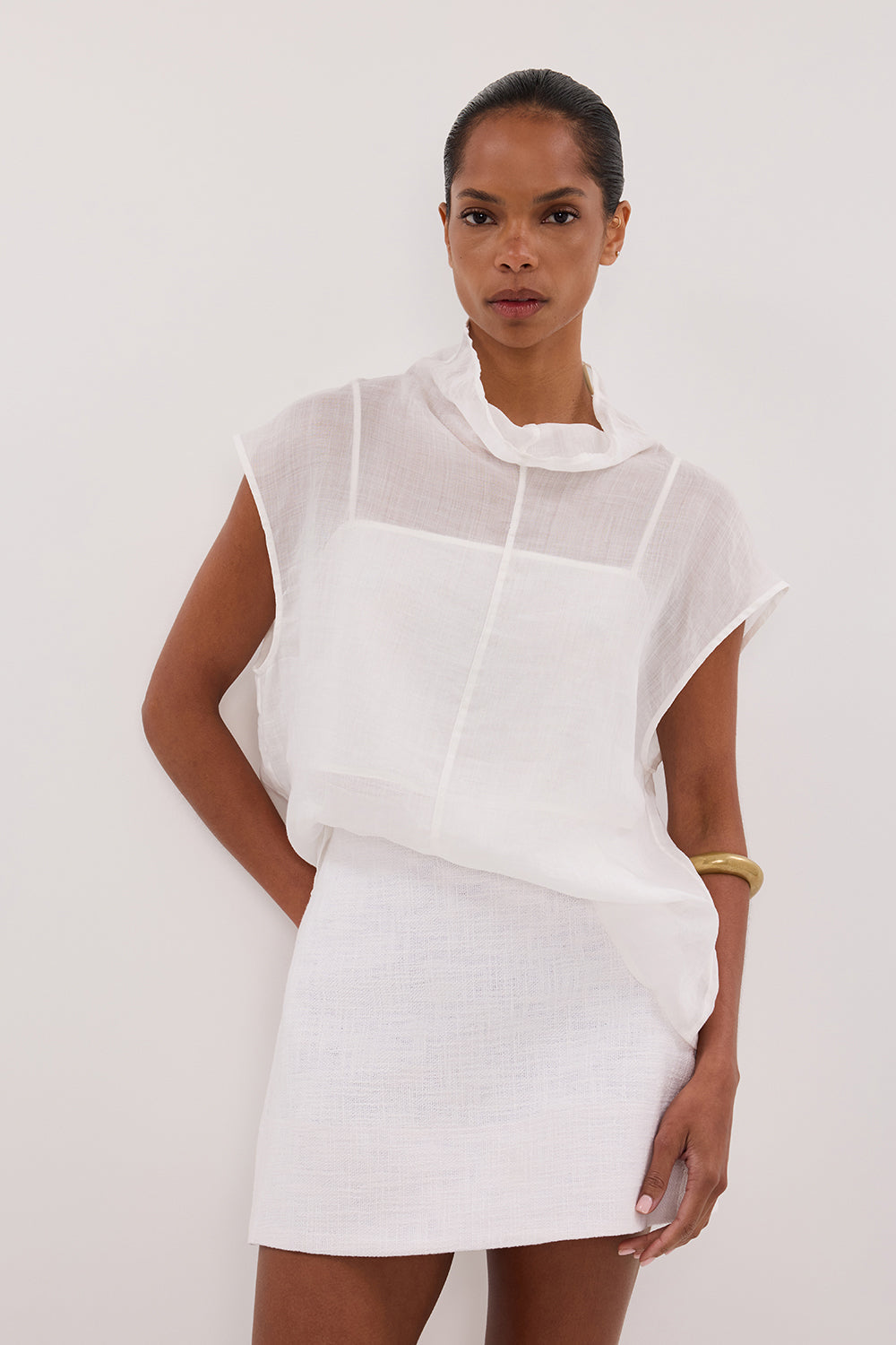 NIEVE WHITE MINI SKORT