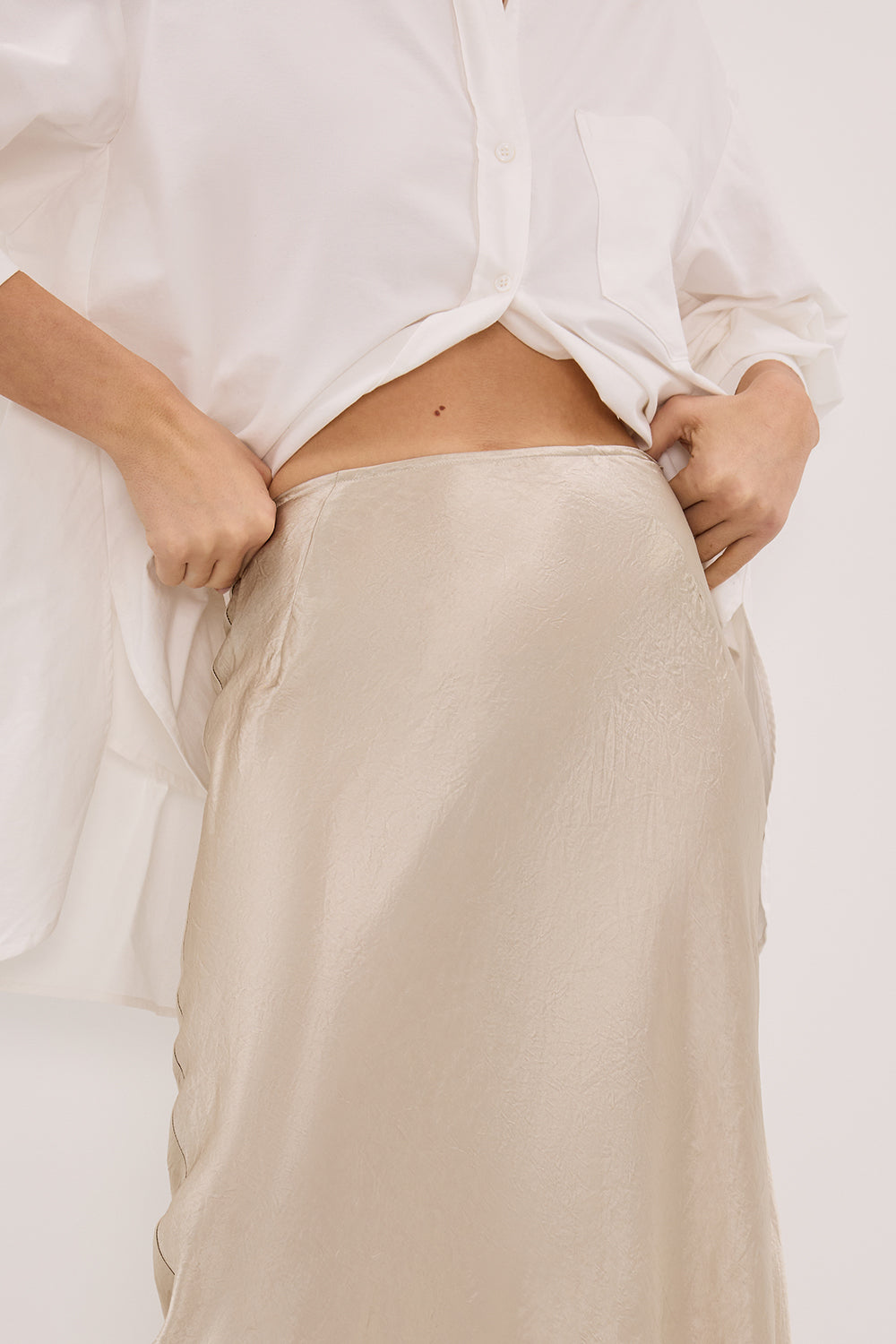 BREANNA PUMICE JACQUARD MAXI SKIRT