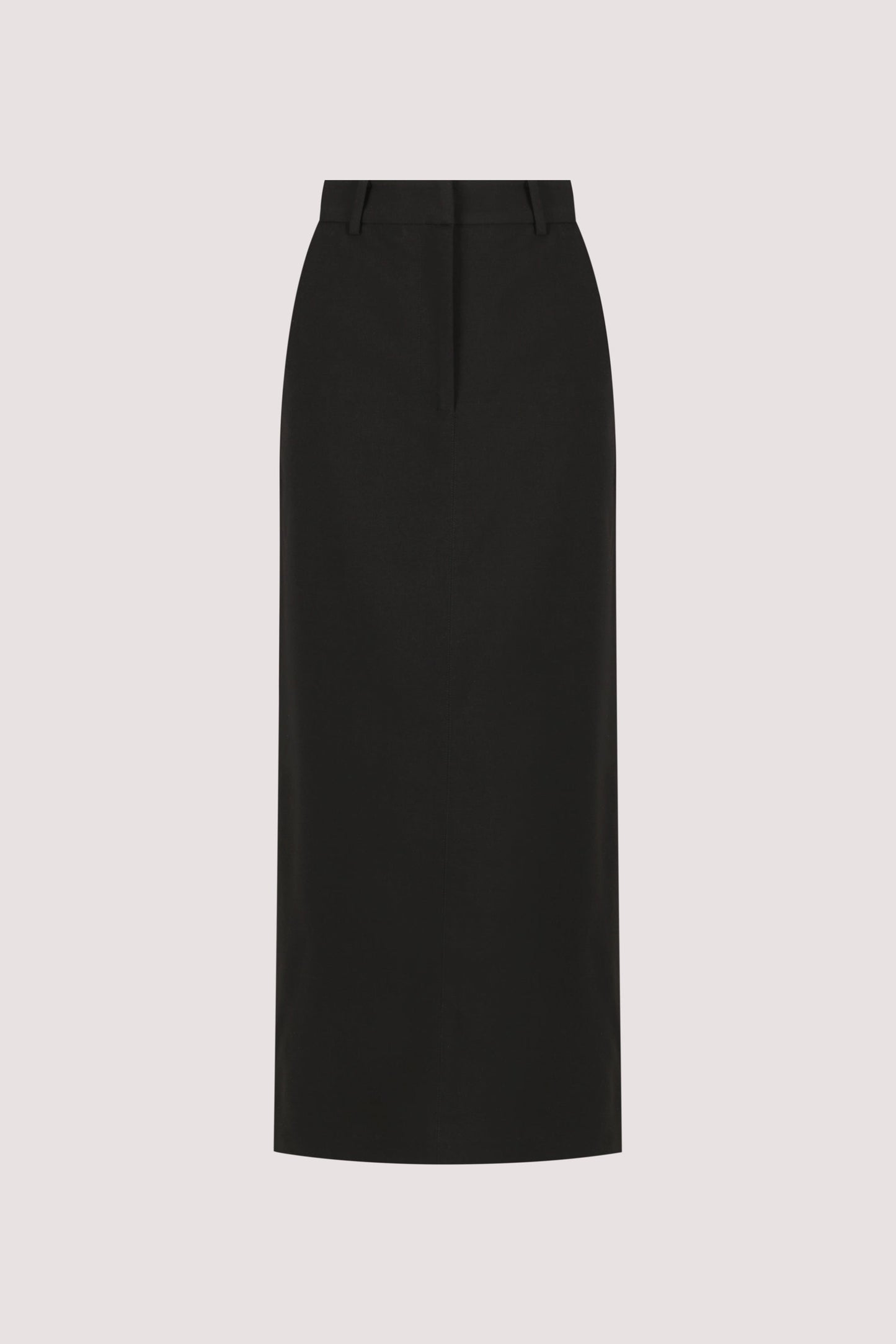 LIZA BLACK TAILORED MIDI SKIRT