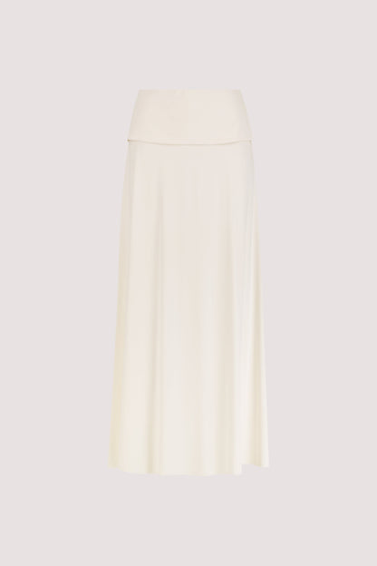 JULIE OFF WHITE MODAL BLEND MAXI SKIRT