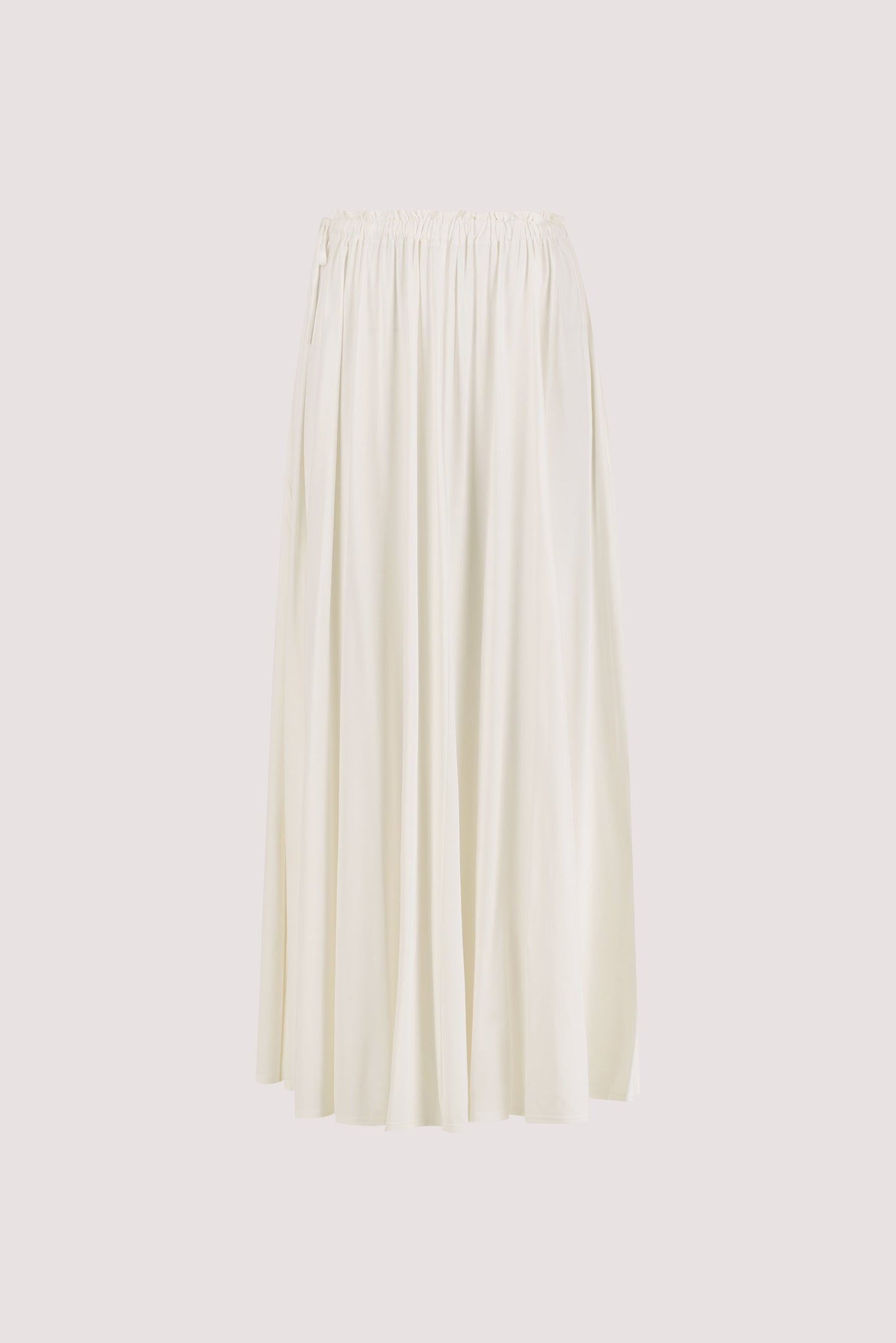AVA OFF WHITE MODAL BLEND MIDI SKIRT