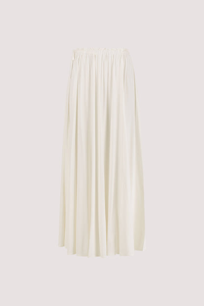 AVA OFF WHITE MODAL BLEND MIDI SKIRT
