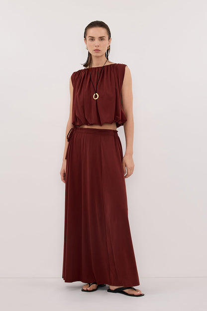 AVA SAHARA MODAL BLEND MIDI SKIRT