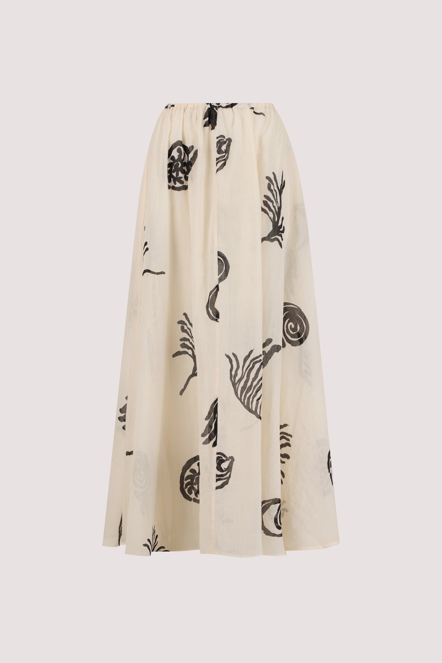 POSITANO SANDSTONE RAMIE MIDI SKIRT