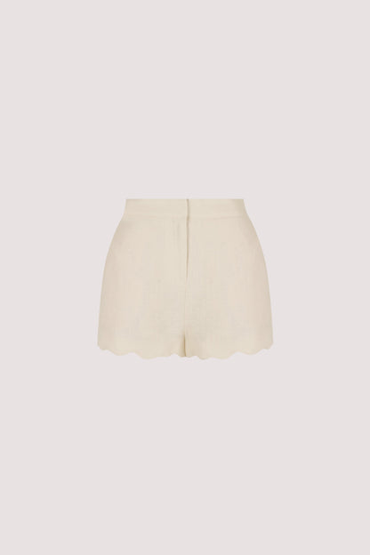 LELA SANDSTONE LINEN SHORT