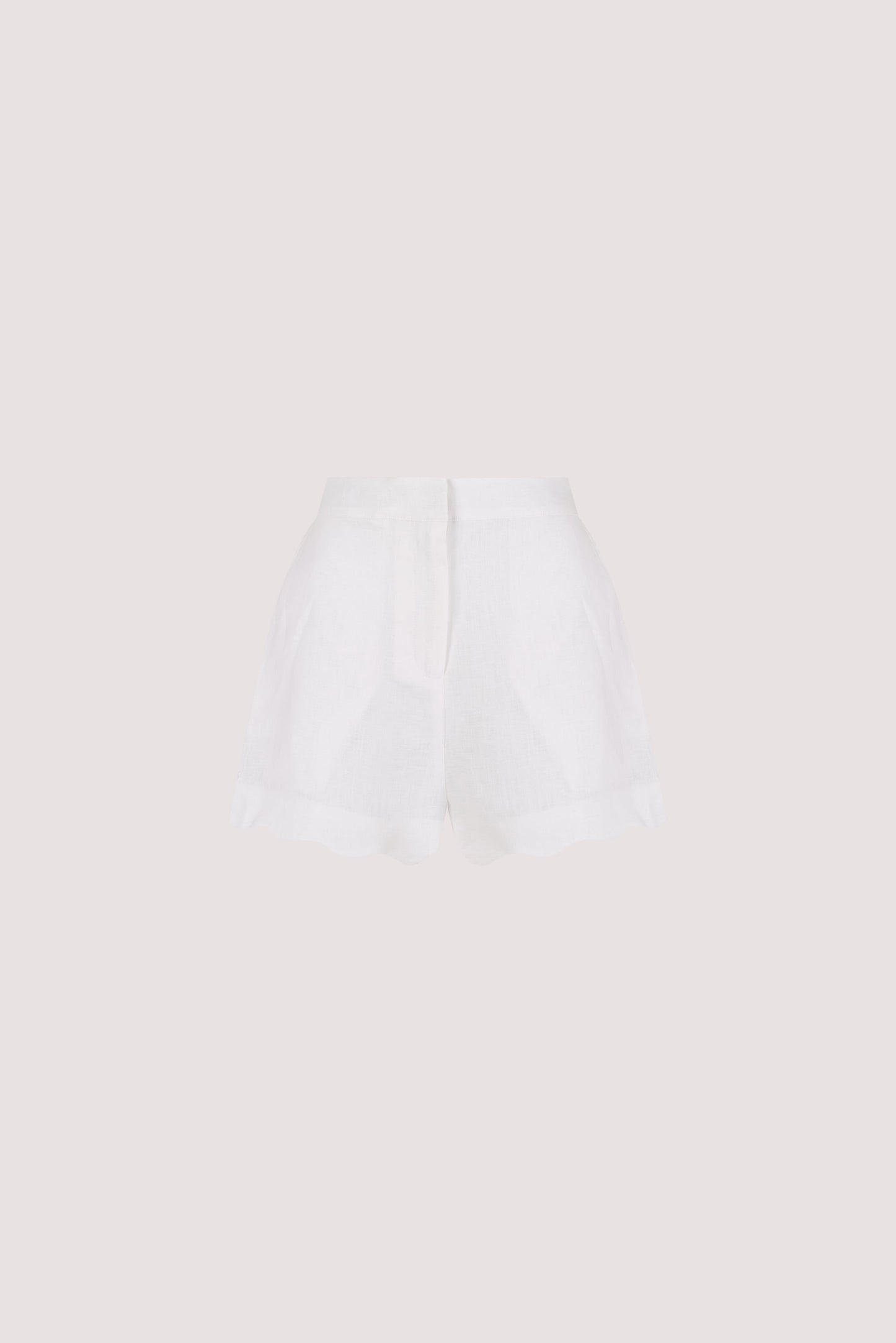 LELA WHITE LINEN SHORT