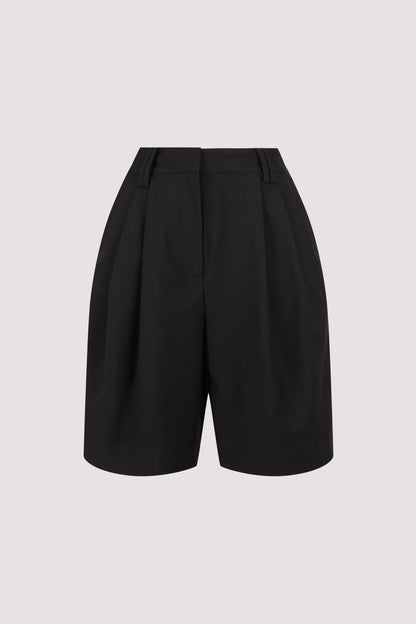 LIZA BLACK TAILORED BERMUDA SHORT