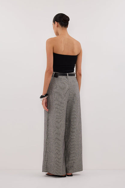 ELIAS CHARCOAL LINEN BLEND PANT