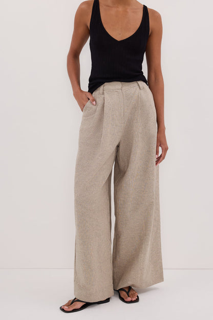 ELIAS OAT LINEN BLEND PANT