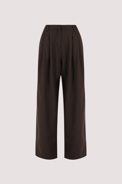 EDEN BITTER CHOC TAILORED PANT