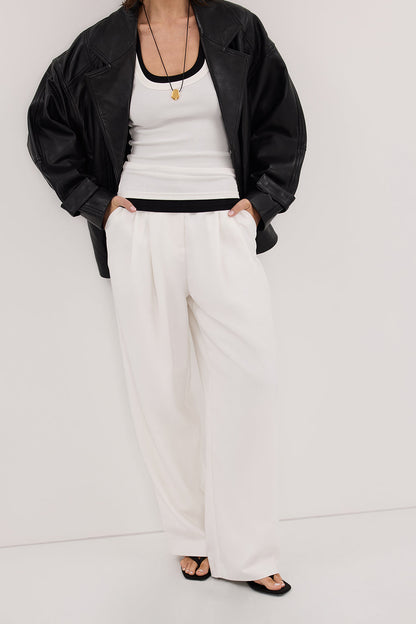 EDEN WHITE TAILORED PANT