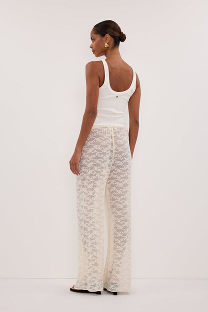 BELLE CREAM LACE PANT