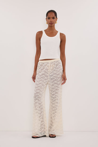 BELLE CREAM LACE PANT