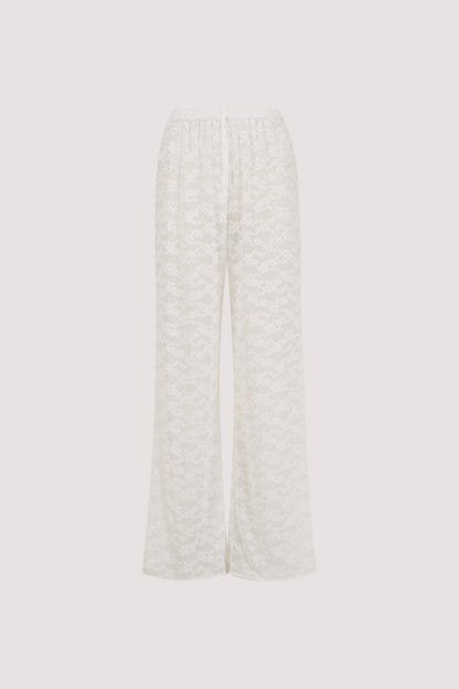 BELLE WHITE LACE PANT