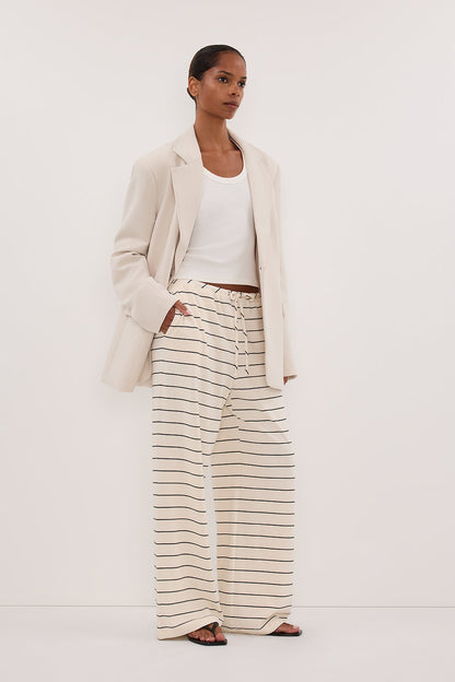 ESME OFF WHITE STRIPE PANT