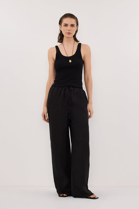 GINNY BLACK RAMIE PANT
