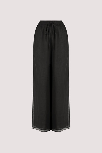 GINNY BLACK RAMIE PANT