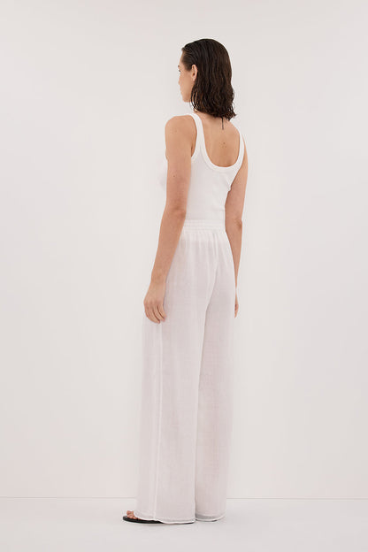 GINNY WHITE RAMIE PANT