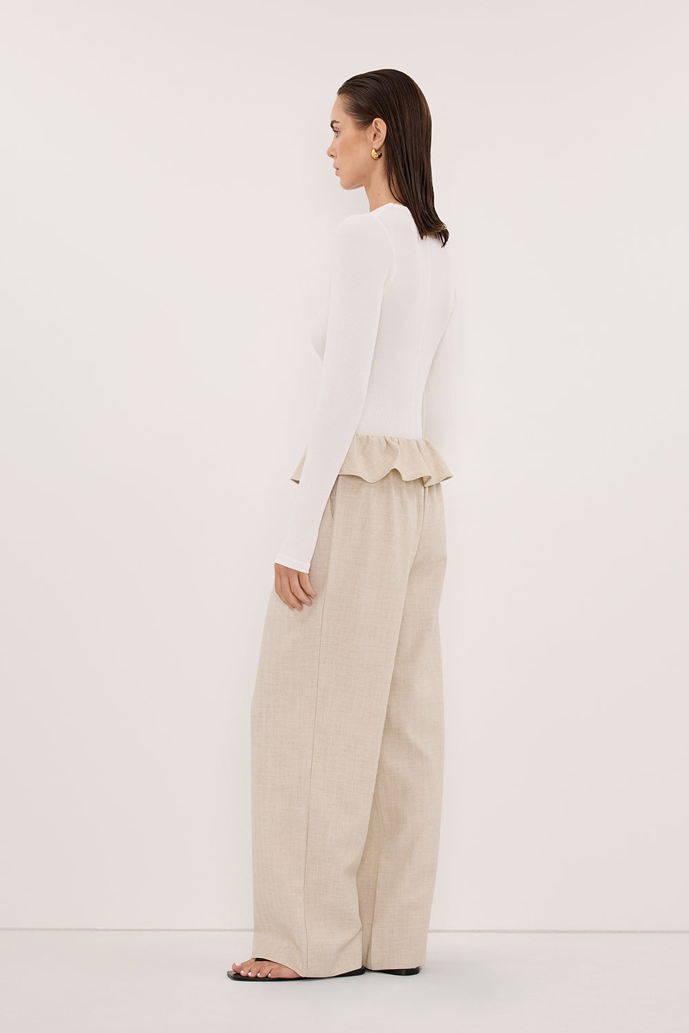 CYRUS NATURAL MARLE FISHERMAN PANT