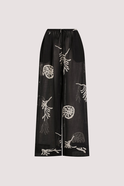 POSITANO BLACK RAMIE PANT