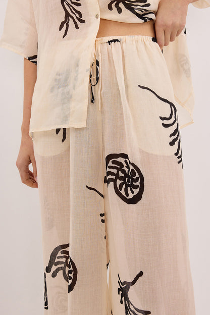 POSITANO SANDSTONE RAMIE PANT