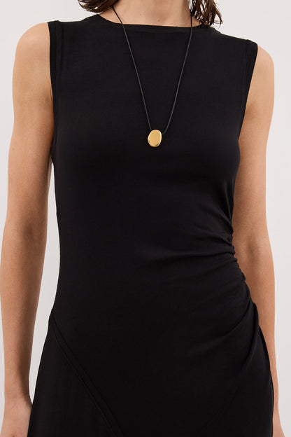 HADLEY BLACK SLEEVELESS KNIT MAXI DRESS