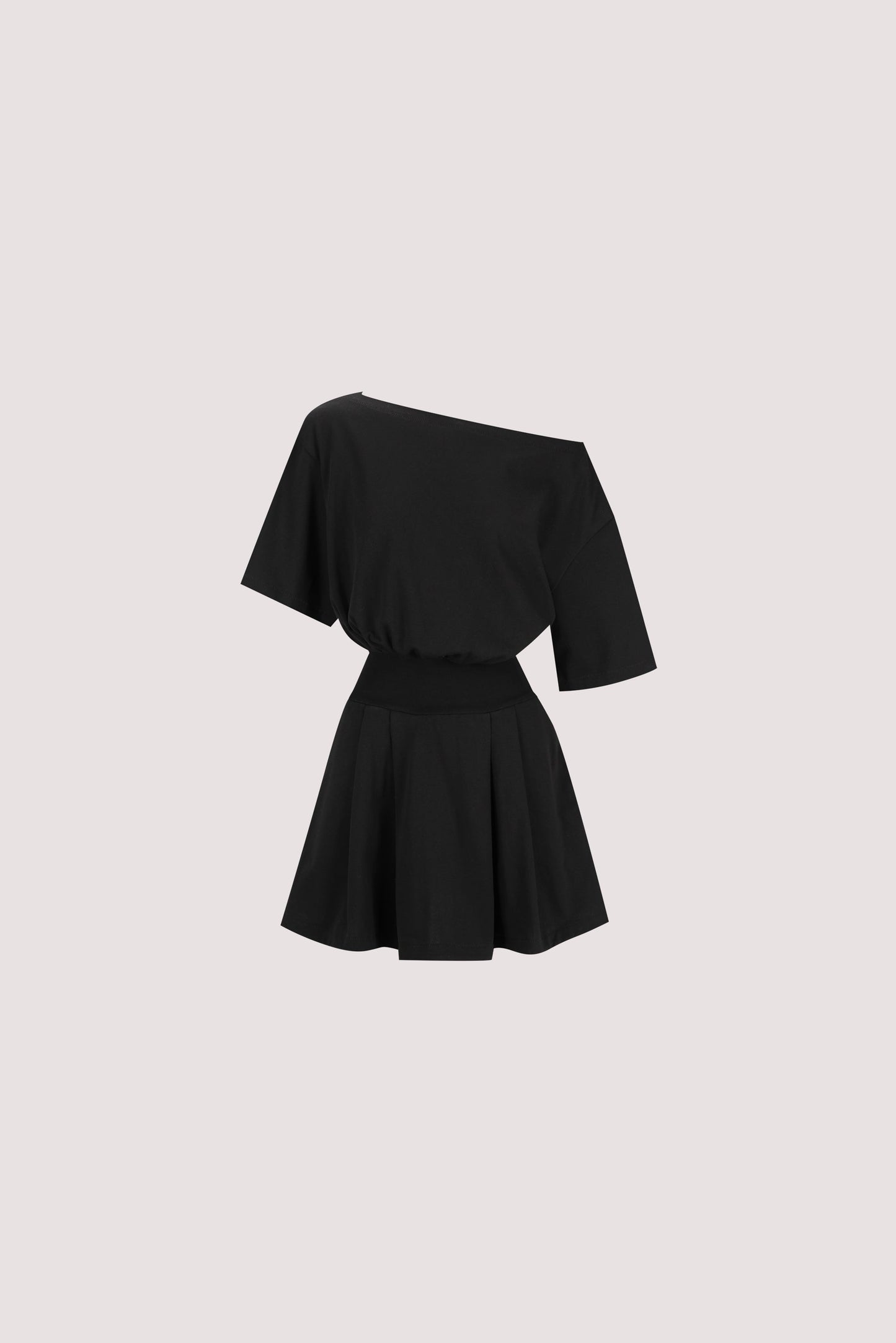 ESME BLACK ASYM MINI DRESS