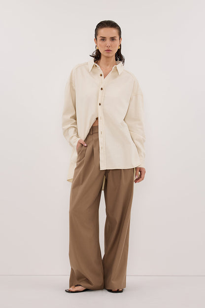 ASHTON NATURAL OVERSIZED DENIM SHIRT