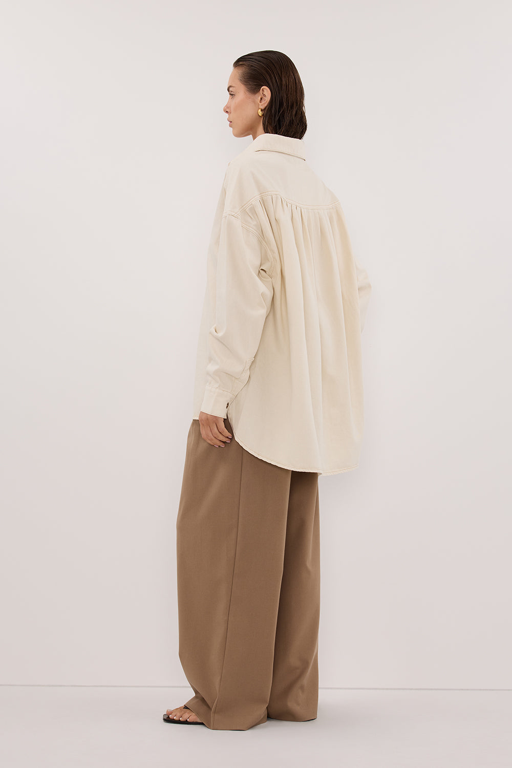 ASHTON NATURAL OVERSIZED DENIM SHIRT