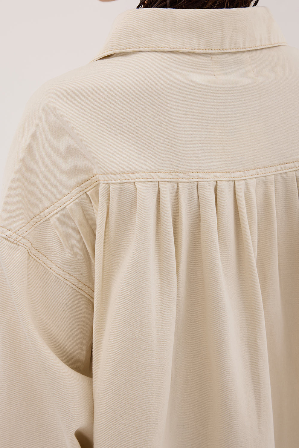 ASHTON NATURAL OVERSIZED DENIM SHIRT