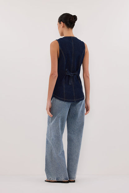 OLLY INDIGO DENIM VEST