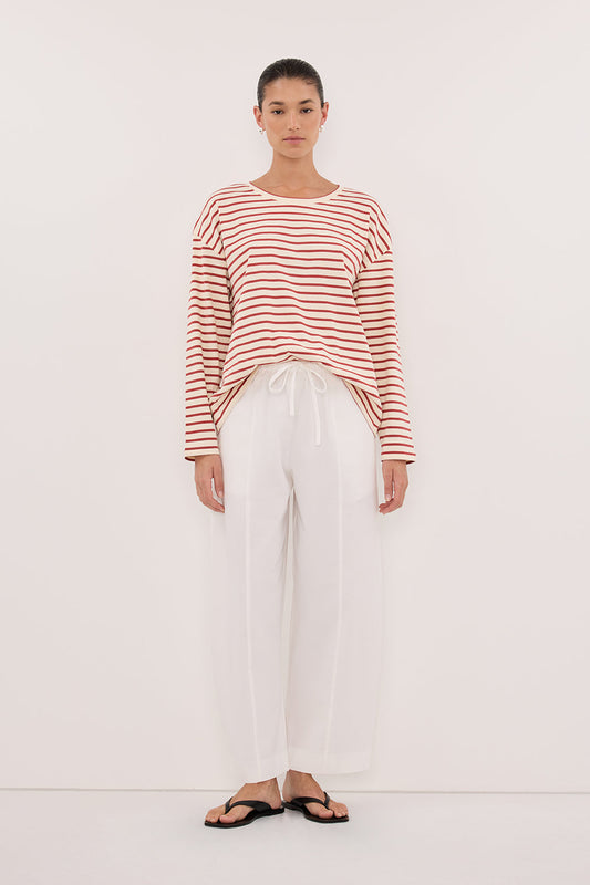 NOLA SAHARA STRIPE LONG SLEEVE TEE