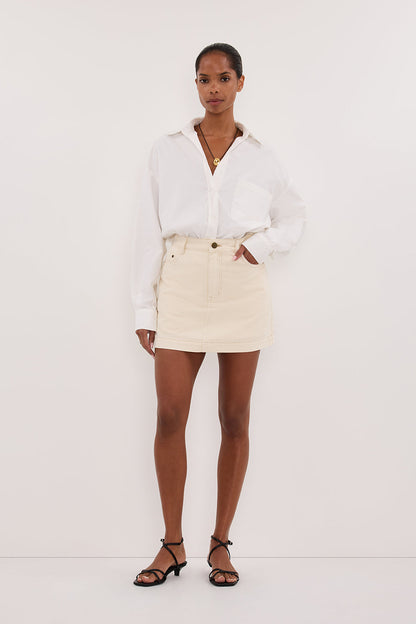 KERA NATURAL DENIM A LINE SKORT