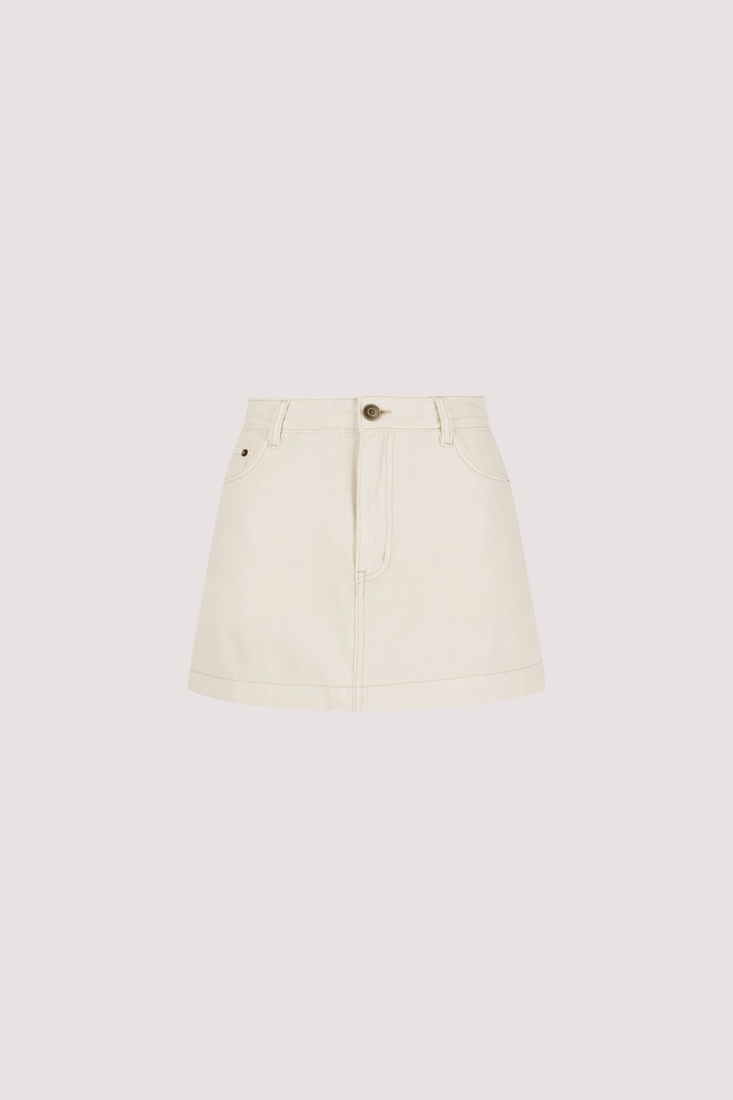 KERA NATURAL DENIM A LINE SKORT