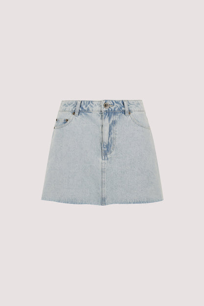 DANA LIGHT RINSE DENIM MINI SKIRT