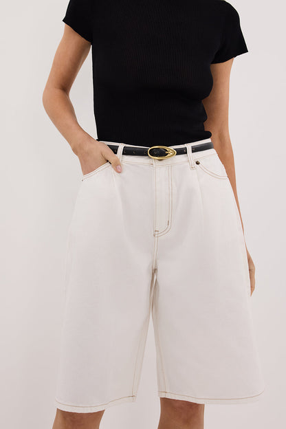 JACK WHITE DENIM BERMUDA SHORT