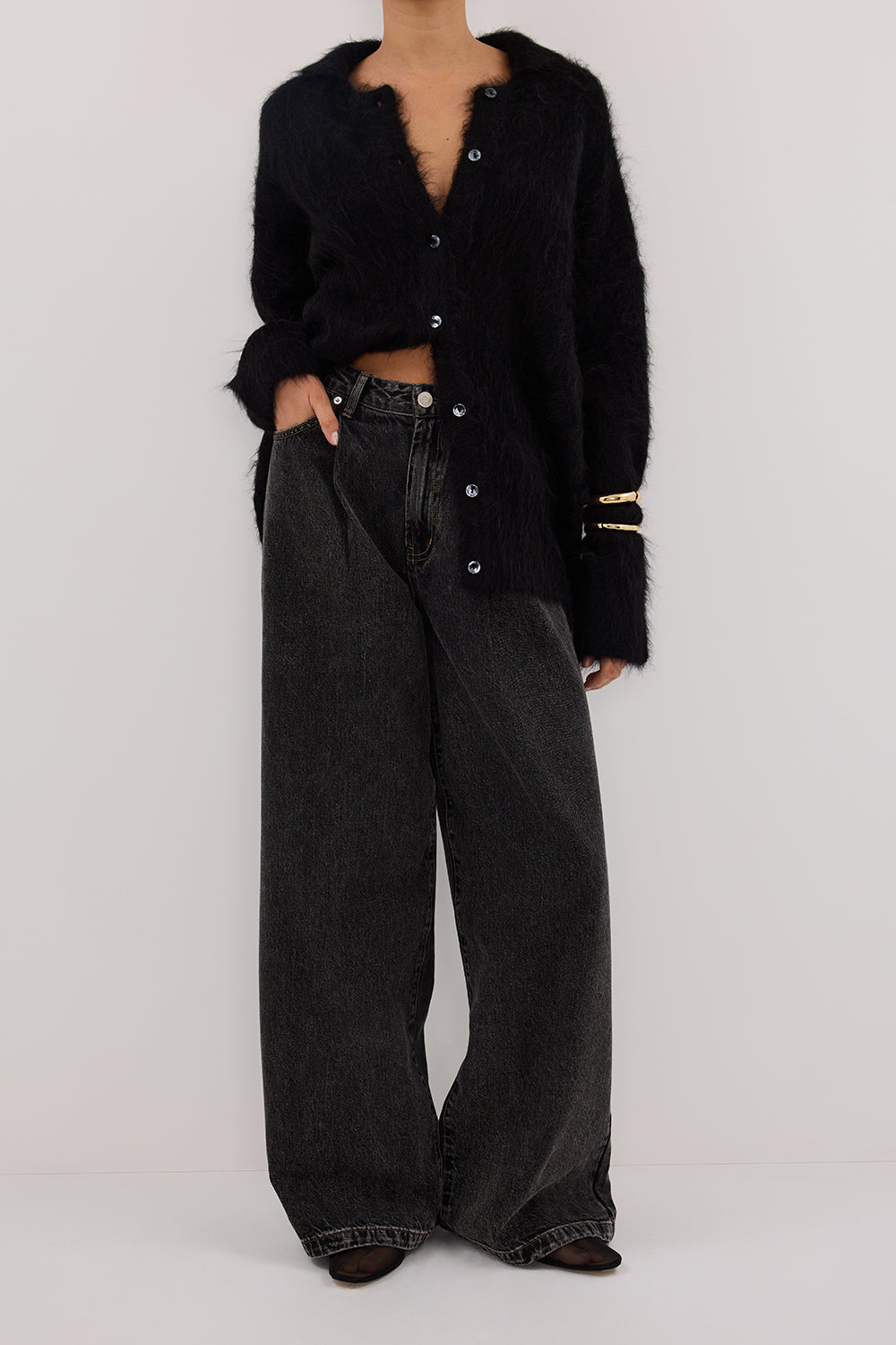 STERLING WASHED BLACK DENIM JEAN