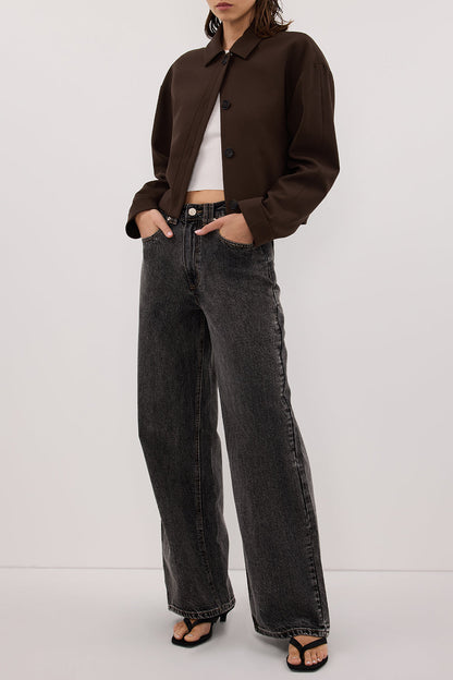 REAGAN 2.0 WASHED BLACK TALL SLOUCHY JEAN