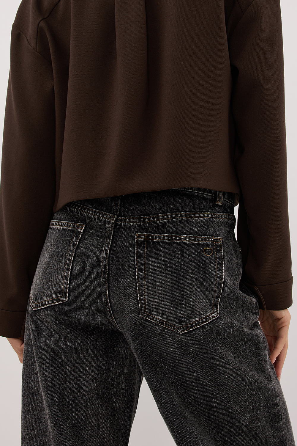 REAGAN 2.0 WASHED BLACK TALL SLOUCHY JEAN