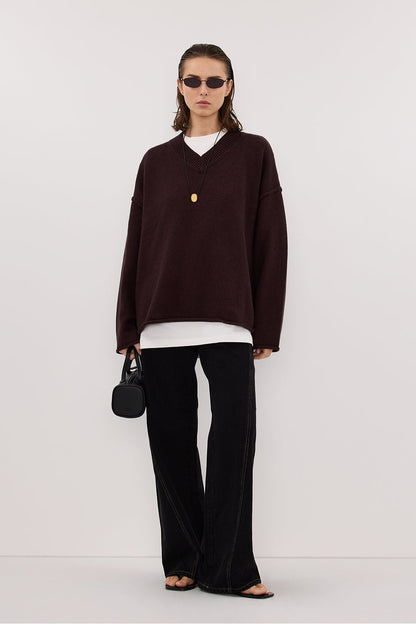 CARSON JET BLACK TALL WIDE LEG JEAN