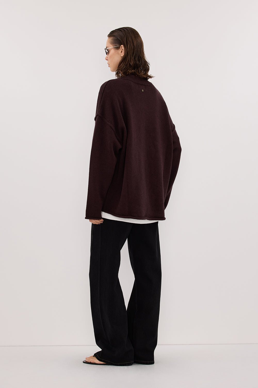 CARSON JET BLACK TALL WIDE LEG JEAN